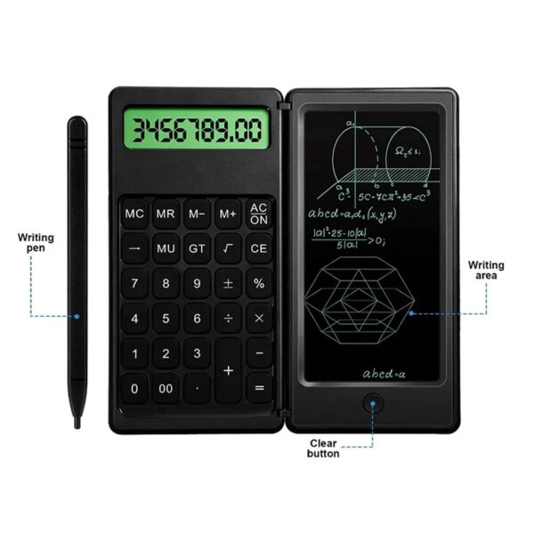 Foldable Digital Drawing Pad Calculator with Stylus