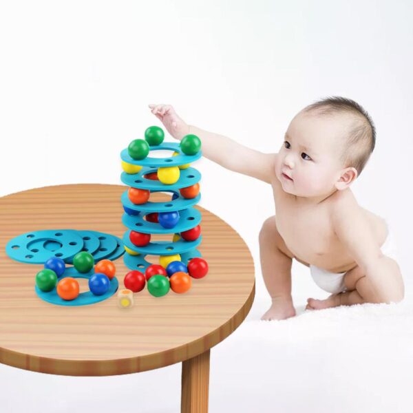 Plastic Balancing Ball Tower Game - Image 2