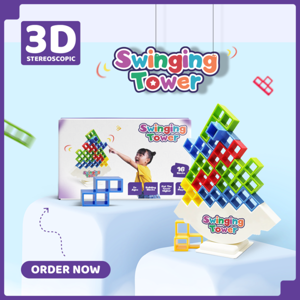 Swinging Tower Game (Perfect For Kids & Adults) - Image 2