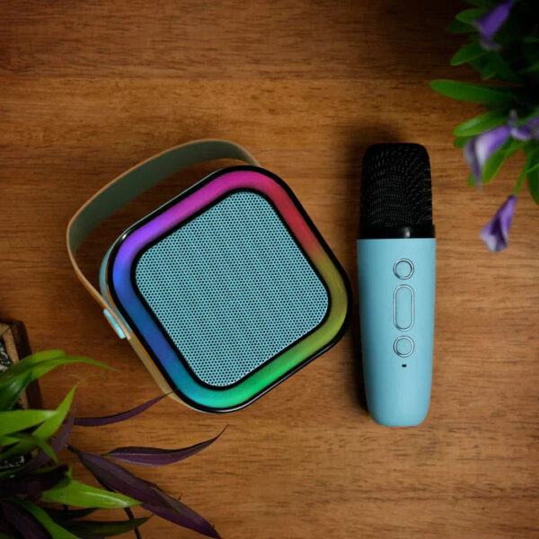 Mini Portable Karaoke Speaker + Wireless Mic - Image 2