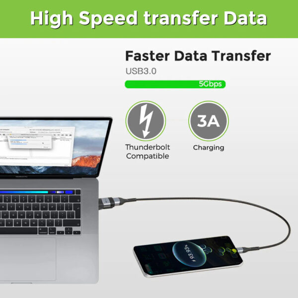 Ultraprolink C-Adapt Duo USB Type C USB-A Male-Female OTG Adapters - Image 4