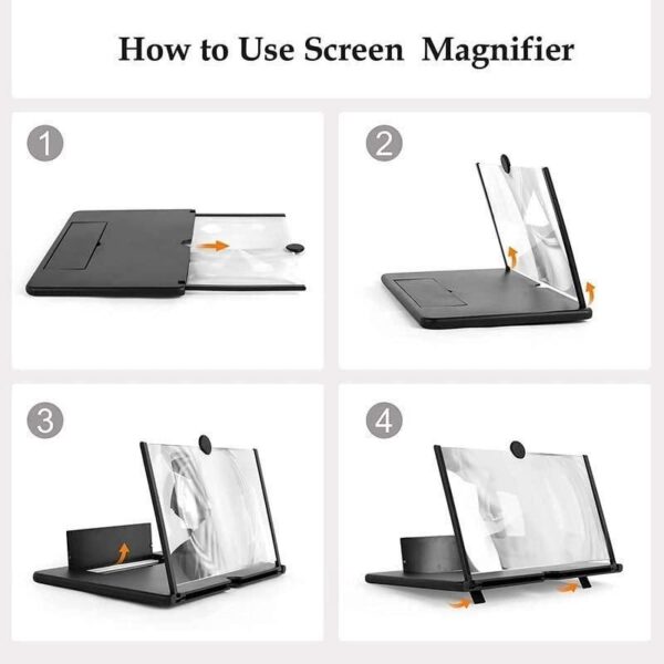 Screen Magnifier-Screen Expanders 3D HD New Phone Holder for Smartphones - Image 2