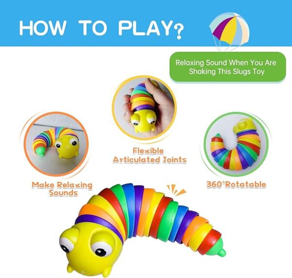 Flexible Finger Slug Toy (Perfect For Stress Relief) - Image 10