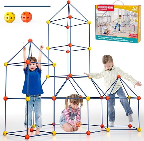 Kids Fort Building Kit - Ultimate Indoor/Outdoor Theme Game