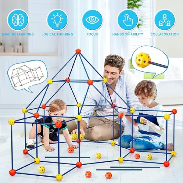 Kids Fort Building Kit - Ultimate Indoor/Outdoor Theme Game - Image 2