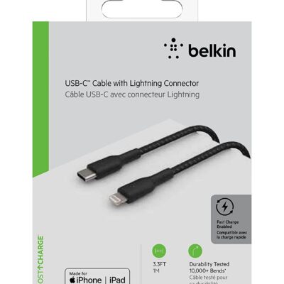 Belkin Apple Certified Lightning to Type C Cable 1M